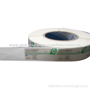 Roll Label Stickers, Various Colors, Sizes, Materials and Designs are Available